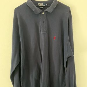 Long Sleeve Woven Polo by Ralph Lauren